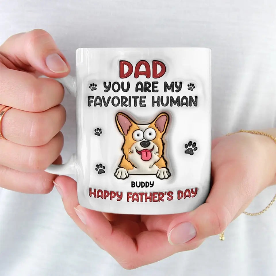 Chaque chien mérite un foyer aimant - Mug personnalisé avec effet gonflable 3D - Cadeau pour les propriétaires d'animaux et les amoureux des animaux