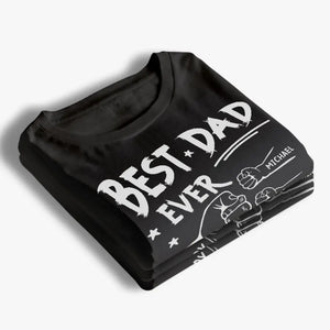 Ce papa génial appartient à - T-shirt unisexe personnalisé, sweat à capuche, sweat-shirt - Fête des pères, cadeau pour papa