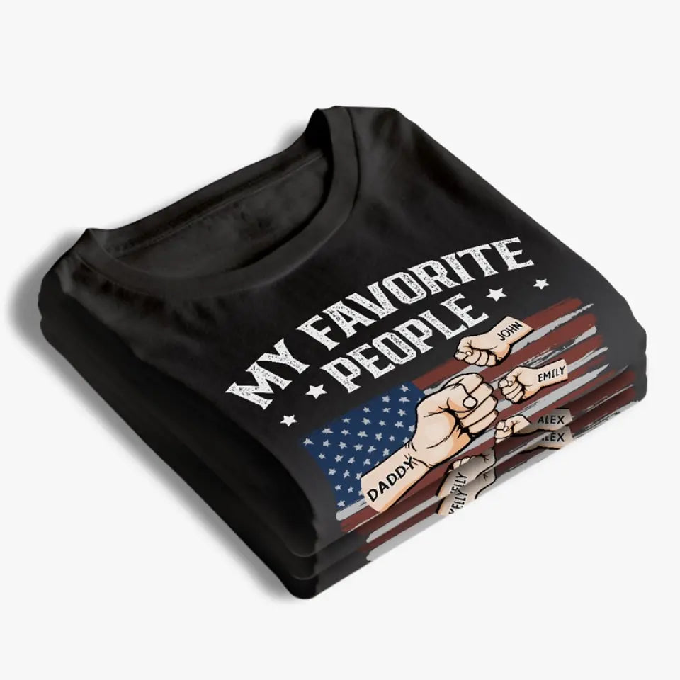 Mon père, mon héros - T-shirt unisexe personnalisé pour la famille, sweat à capuche, sweat-shirt - 4 juillet, cadeau pour papa, grand-père