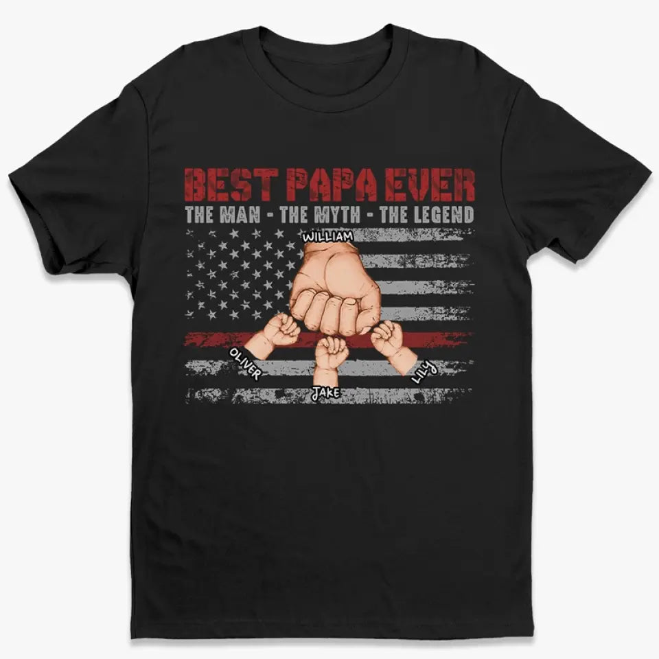 L'Homme, le Mythe, la Légende - T-shirt unisexe personnalisé, sweat à capuche, sweat-shirt - Fête des Pères, cadeau pour papa, grand-père