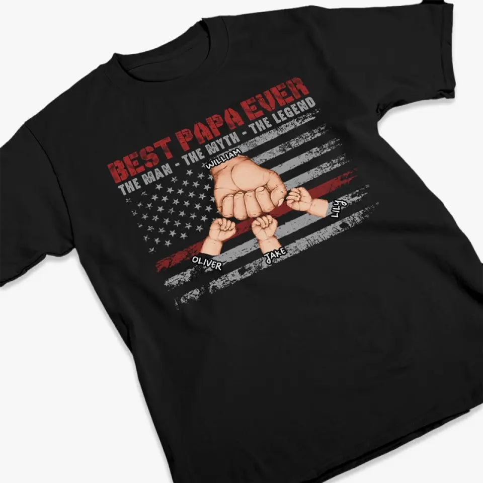 L'Homme, le Mythe, la Légende - T-shirt unisexe personnalisé, sweat à capuche, sweat-shirt - Fête des Pères, cadeau pour papa, grand-père