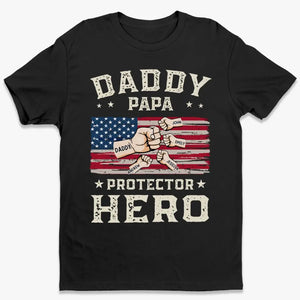 Papa, le super-héros original - T-shirt unisexe personnalisé pour la famille, sweat à capuche, sweat-shirt - 4 juillet, cadeau pour papa, grand-père