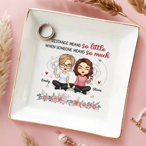 J'aimerais que tu habites à côté - Porte-bijoux personnalisé pour meilleure amie - Cadeau pour meilleures amies, meilleures amies, sœurs
