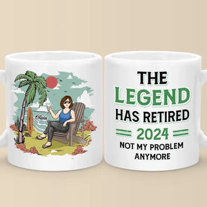 Ce n'est plus mon problème - Mug personnalisé - Cadeau d'appréciation et de départ à la retraite pour collègues, collègues de travail, collègues