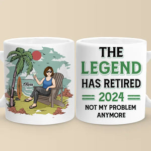 Ce n'est plus mon problème - Mug personnalisé - Cadeau d'appréciation et de départ à la retraite pour collègues, collègues de travail, collègues
