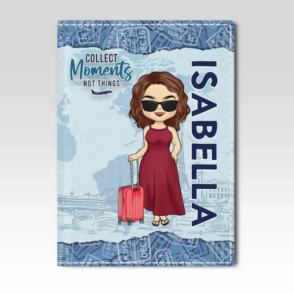 Le meilleur voyage vous ramène à la maison - Couverture de passeport personnalisée, porte-passeport - Cadeau de vacances, cadeau pour les amateurs de voyages d'aventure