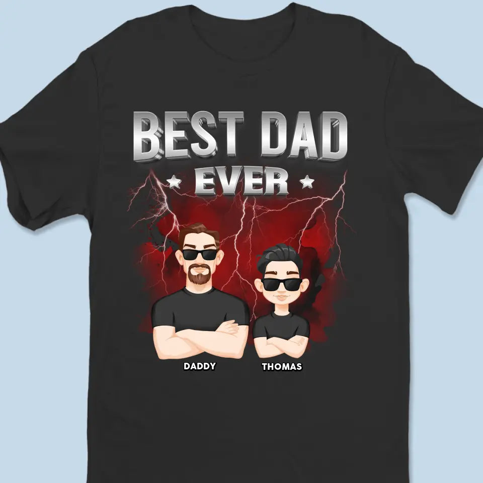 Fier père de plusieurs enfants - T-shirt unisexe personnalisé, sweat à capuche, sweat-shirt - Fête des pères, cadeau pour papa, grand-père