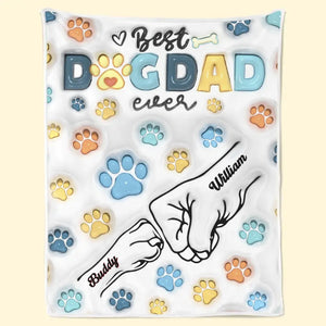 Couverture personnalisée pour chien avec effet gonflable 3D - Cadeau pour la fête des pères, pour les propriétaires d'animaux et les amoureux des animaux