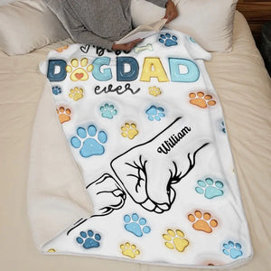 Couverture personnalisée pour chien avec effet gonflable 3D - Cadeau pour la fête des pères, pour les propriétaires d'animaux et les amoureux des animaux