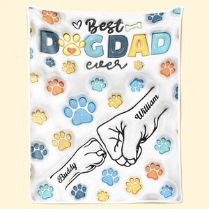 Couverture personnalisée pour chien avec effet gonflable 3D - Cadeau pour la fête des pères, pour les propriétaires d'animaux et les amoureux des animaux