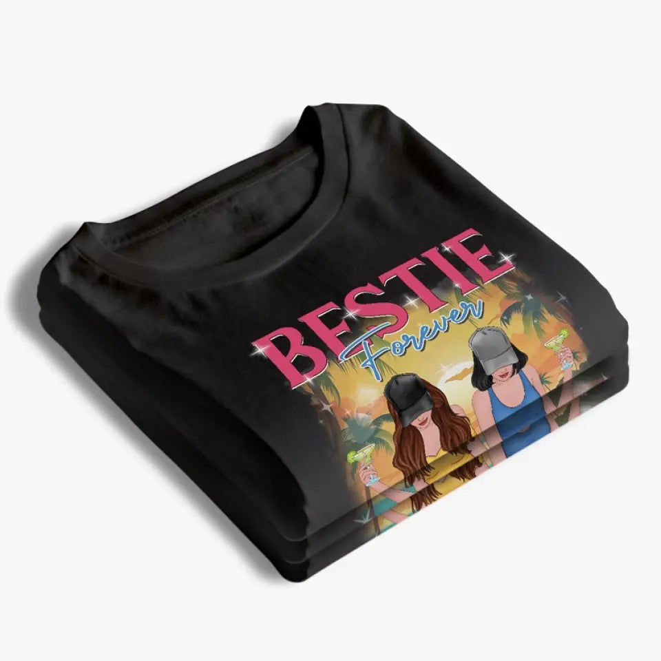 Nous sommes les meilleurs amis pour toujours - T-shirt unisexe personnalisé Bestie, sweat à capuche, sweat-shirt - Cadeau pour les meilleures amies, BFF, sœurs