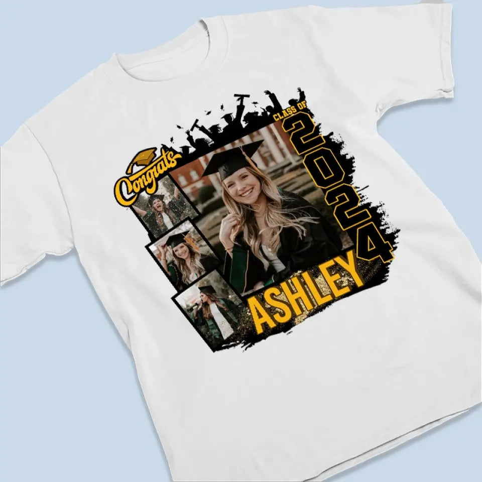Photo personnalisée : un bon moment pour un nouveau départ ! T-shirt, sweat à capuche et sweat-shirt unisexe personnalisé pour la famille ! Cadeau de fin d'études pour les membres de la famille, les frères et sœurs.