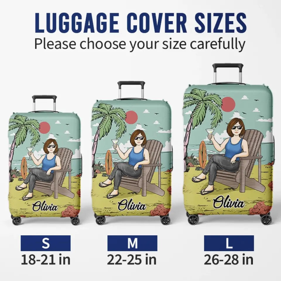 Ce n'est plus mon problème - Housse de bagage personnalisée - Cadeau d'appréciation et de départ à la retraite pour collègues, collègues de travail, collègues et amoureux du voyage