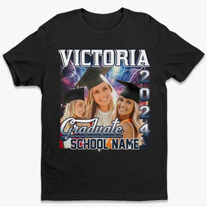 Photo personnalisée : il est temps de commencer un nouveau rêve ! T-shirt, sweat à capuche et sweat-shirt unisexe personnalisé pour la famille ; cadeau de fin d'études pour les membres de la famille, les frères et sœurs.