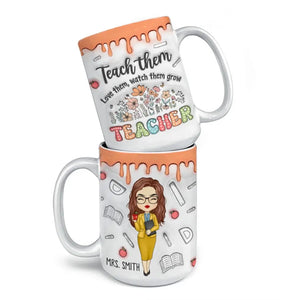 L'enseignement est mon super pouvoir - Mug personnalisé avec effet gonflable 3D - Cadeau pour enseignant