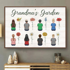 Heureux d'être appelé grand-mère - Affiche horizontale personnalisée pour la famille - Cadeau pour grand-mère