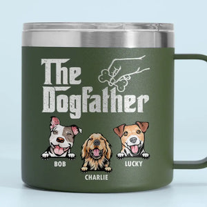 Nous vous adressons un grand merci tous les jours ! Gobelet personnalisé en acier inoxydable de 14 oz avec poignée pour chien ! Cadeau idéal pour les propriétaires et les amoureux des animaux.