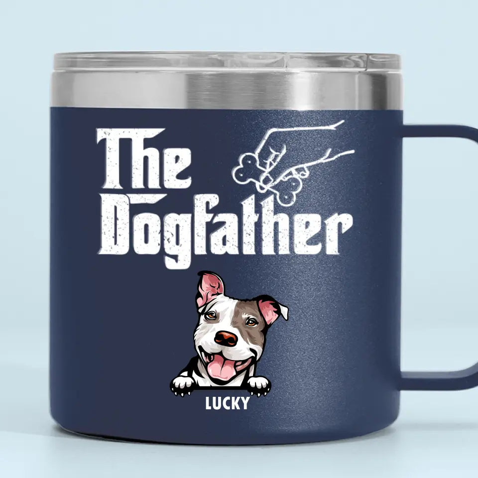 Nous vous adressons un grand merci tous les jours ! Gobelet personnalisé en acier inoxydable de 14 oz avec poignée pour chien ! Cadeau idéal pour les propriétaires et les amoureux des animaux.