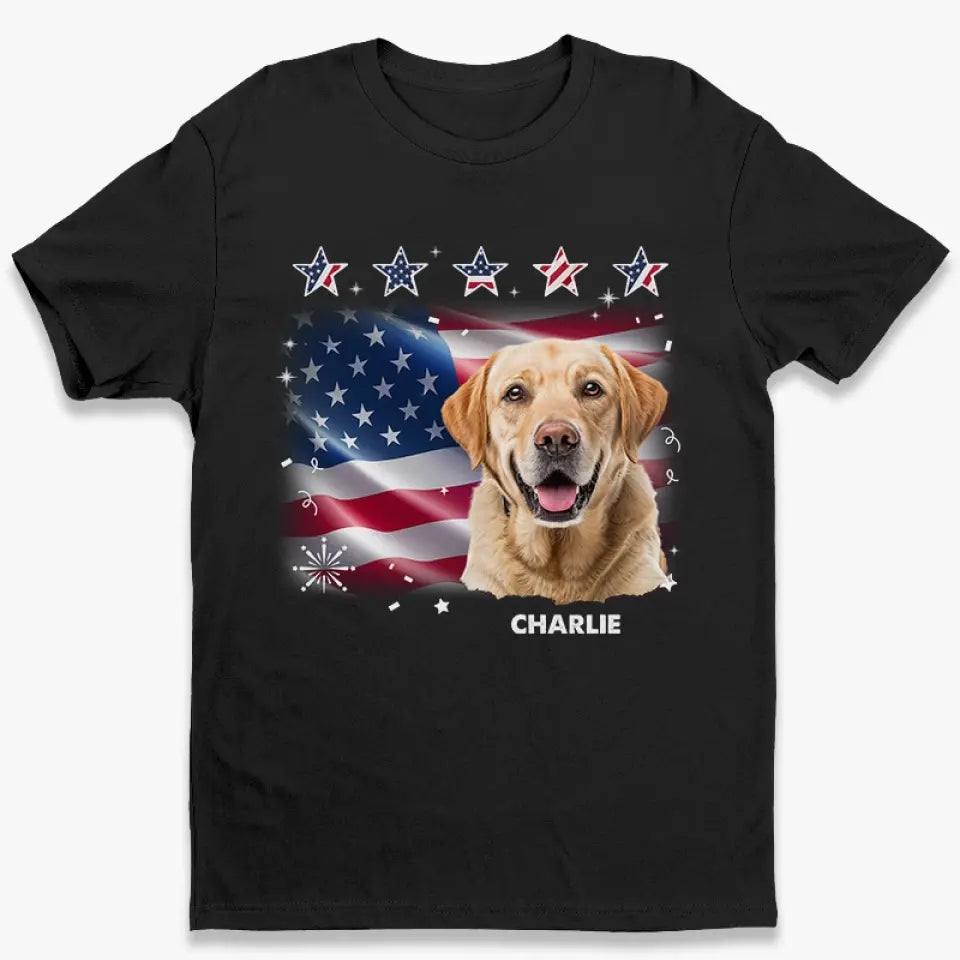 Photo personnalisée : L’amour d’un animal est inconditionnel et éternel - T-shirt unisexe personnalisé pour chien et chat, sweat à capuche, sweat-shirt - Cadeau du 4 juillet pour les propriétaires d’animaux et les amoureux des animaux.