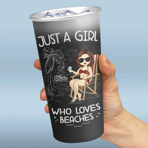 Bons moments et marques de bronzage - Tasse personnalisée en aluminium à changement de couleur - Cadeau de vacances d'été pour meilleures amies, meilleures amies et sœurs