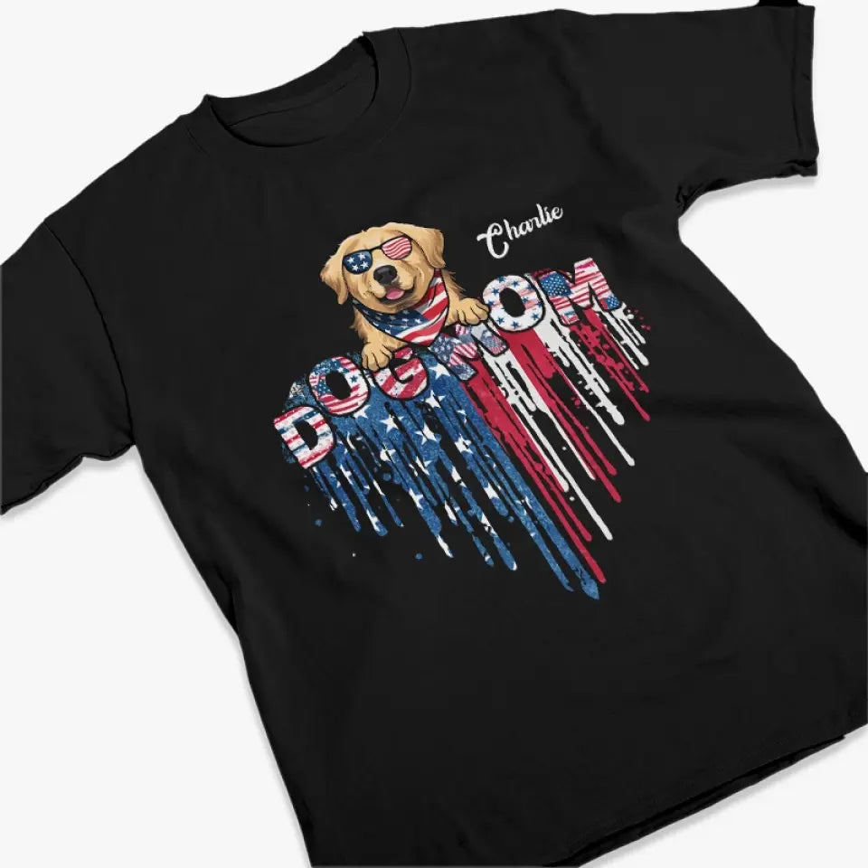 L'amour, c'est un nez mouillé et une queue heureuse - T-shirt unisexe personnalisé pour chien et chat, sweat à capuche, sweat-shirt - 4 juillet, cadeau pour les propriétaires d'animaux et les amoureux des animaux