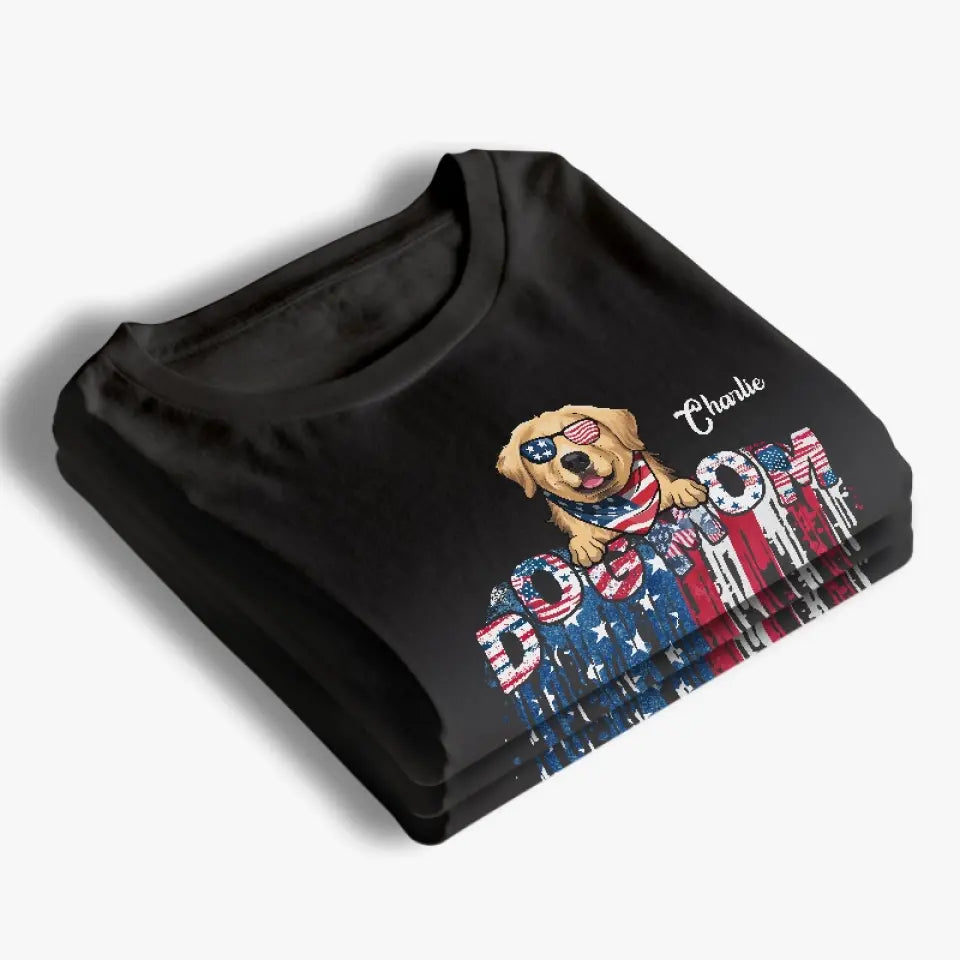 L'amour, c'est un nez mouillé et une queue heureuse - T-shirt unisexe personnalisé pour chien et chat, sweat à capuche, sweat-shirt - 4 juillet, cadeau pour les propriétaires d'animaux et les amoureux des animaux