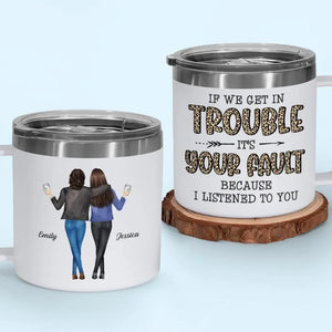 Voici une autre année de liens - Gobelet personnalisé en acier inoxydable de 14 oz avec poignée pour meilleure amie - Cadeau pour meilleures amies, meilleures amies, sœurs