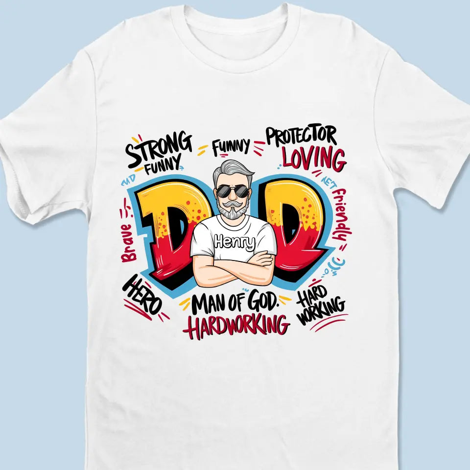 Homme de Dieu travailleur - T-shirt unisexe personnalisé, sweat à capuche, sweat-shirt - Fête des pères, cadeau pour papa, grand-père