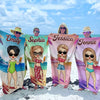Le soleil est le meilleur accessoire - Serviette de plage personnalisée pour meilleure amie - Cadeau de vacances d'été, cadeau d'anniversaire pour une fête à la piscine pour les meilleures amies, les meilleures amies et les sœurs
