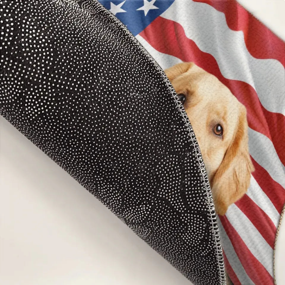 Tapis décoratif personnalisé avec photo « Home Is Where Love Residents » pour chien et chat – Cadeau de pendaison de crémaillère pour propriétaires et amoureux des animaux