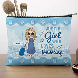 Le ciel m'appelle et je dois y aller - Trousse de maquillage personnalisée de voyage - Cadeau de vacances, cadeau pour les amateurs de voyages d'aventure
