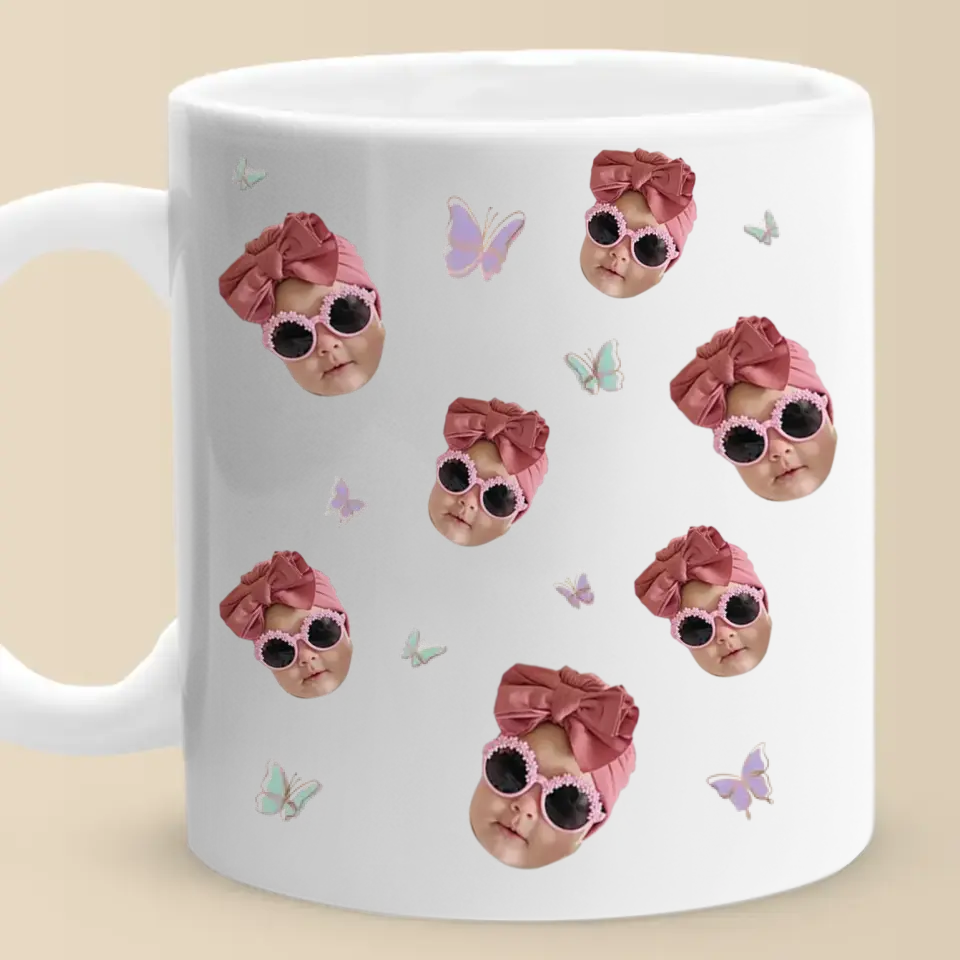 Photo personnalisée « Vous êtes le cœur de la famille » - Mug personnalisé pour la famille - Cadeau pour maman, grand-mère