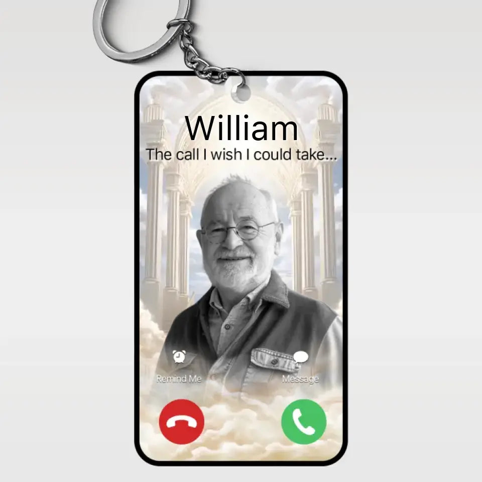 Porte-clés photo personnalisé « Restez dans nos cœurs pour toujours » en acrylique personnalisé - Cadeau de condoléances pour les membres de la famille
