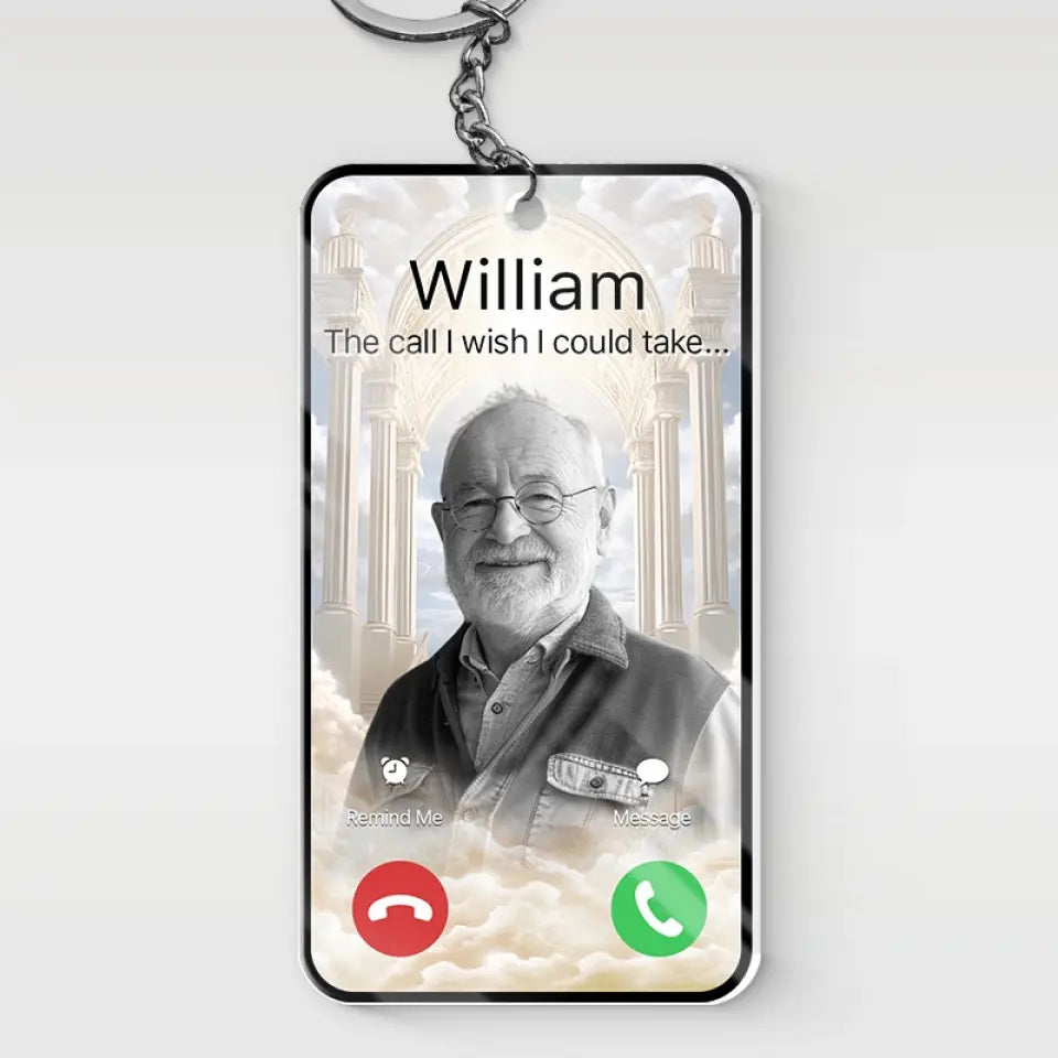 Porte-clés photo personnalisé « Restez dans nos cœurs pour toujours » en acrylique personnalisé - Cadeau de condoléances pour les membres de la famille
