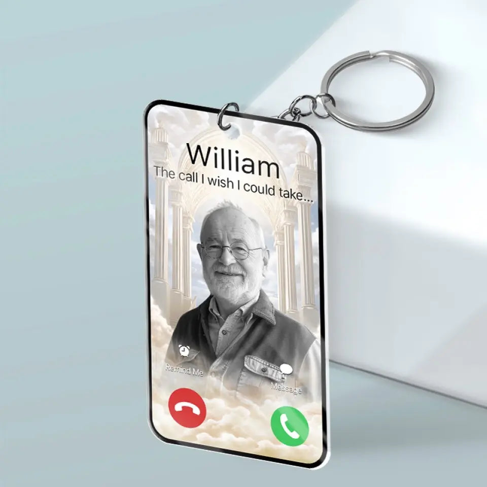 Porte-clés photo personnalisé « Restez dans nos cœurs pour toujours » en acrylique personnalisé - Cadeau de condoléances pour les membres de la famille