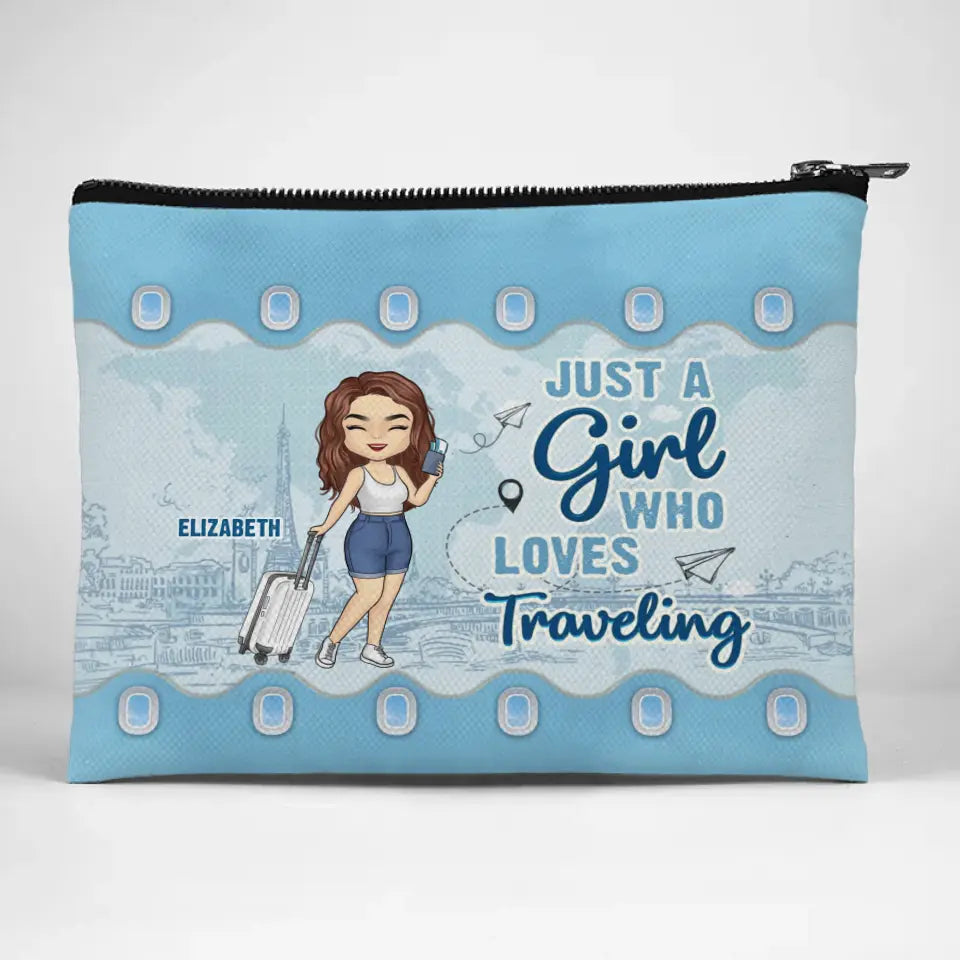 Le ciel m'appelle et je dois y aller - Trousse de maquillage personnalisée de voyage - Cadeau de vacances, cadeau pour les amateurs de voyages d'aventure