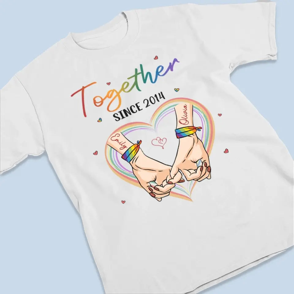 L'amour triomphe, l'amour compte - T-shirt unisexe personnalisé, sweat à capuche, sweat-shirt - Cadeau pour mari et femme, anniversaire, LGBTQ+