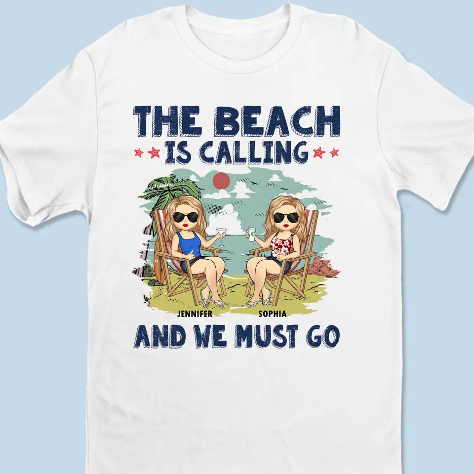 T-shirt, sweat à capuche et sweat-shirt unisexe personnalisé « Love You To The Beach And Back » – Cadeau de vacances d'été pour meilleures amies, meilleures amies et sœurs