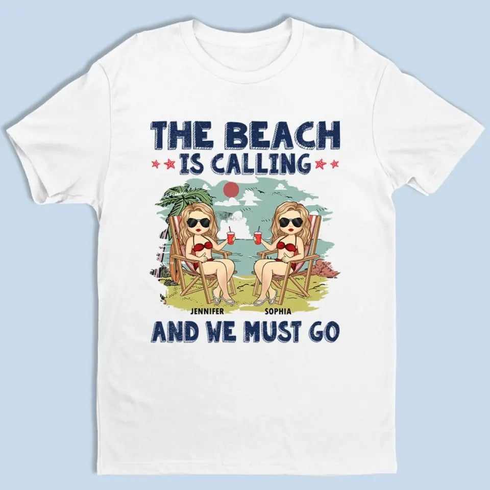 T-shirt, sweat à capuche et sweat-shirt unisexe personnalisé « Love You To The Beach And Back » – Cadeau de vacances d'été pour meilleures amies, meilleures amies et sœurs