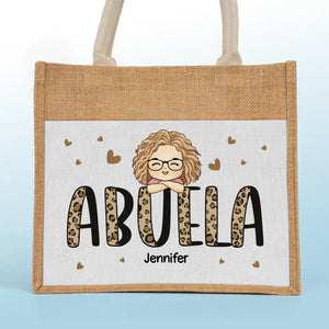 Je suis une maman professionnelle - Sacs fourre-tout personnalisés pour la famille, sacs fourre-tout en jute, sacs de plage - Cadeau pour maman, grand-mère