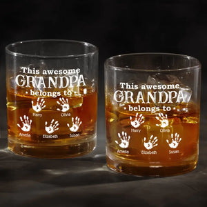 Je bois du whisky et je sais des choses - Verre à whisky personnalisé pour la famille - Cadeau pour papa, grand-père