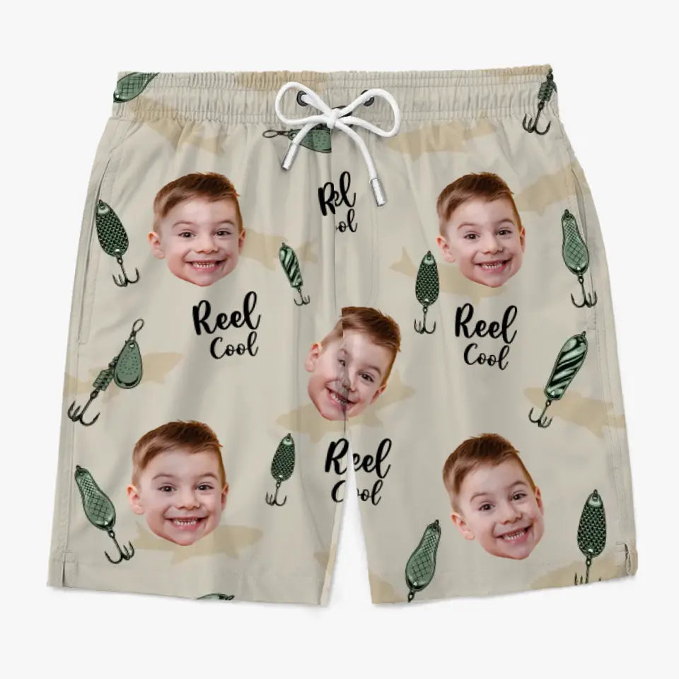 Short de plage hawaïen tropical personnalisé pour homme - Cadeau de vacances d'été pour papa et grand-père