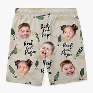 Short de plage hawaïen tropical personnalisé pour homme - Cadeau de vacances d'été pour papa et grand-père