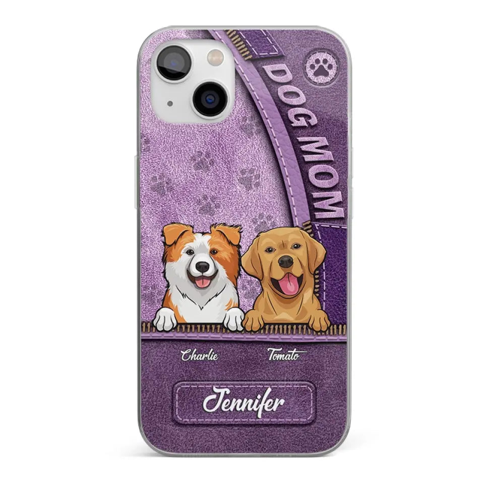 Tout ce dont vous avez besoin, c'est d'amour et d'un chien - Coque de téléphone transparente personnalisée pour chien - Cadeau pour les propriétaires d'animaux et les amoureux des animaux