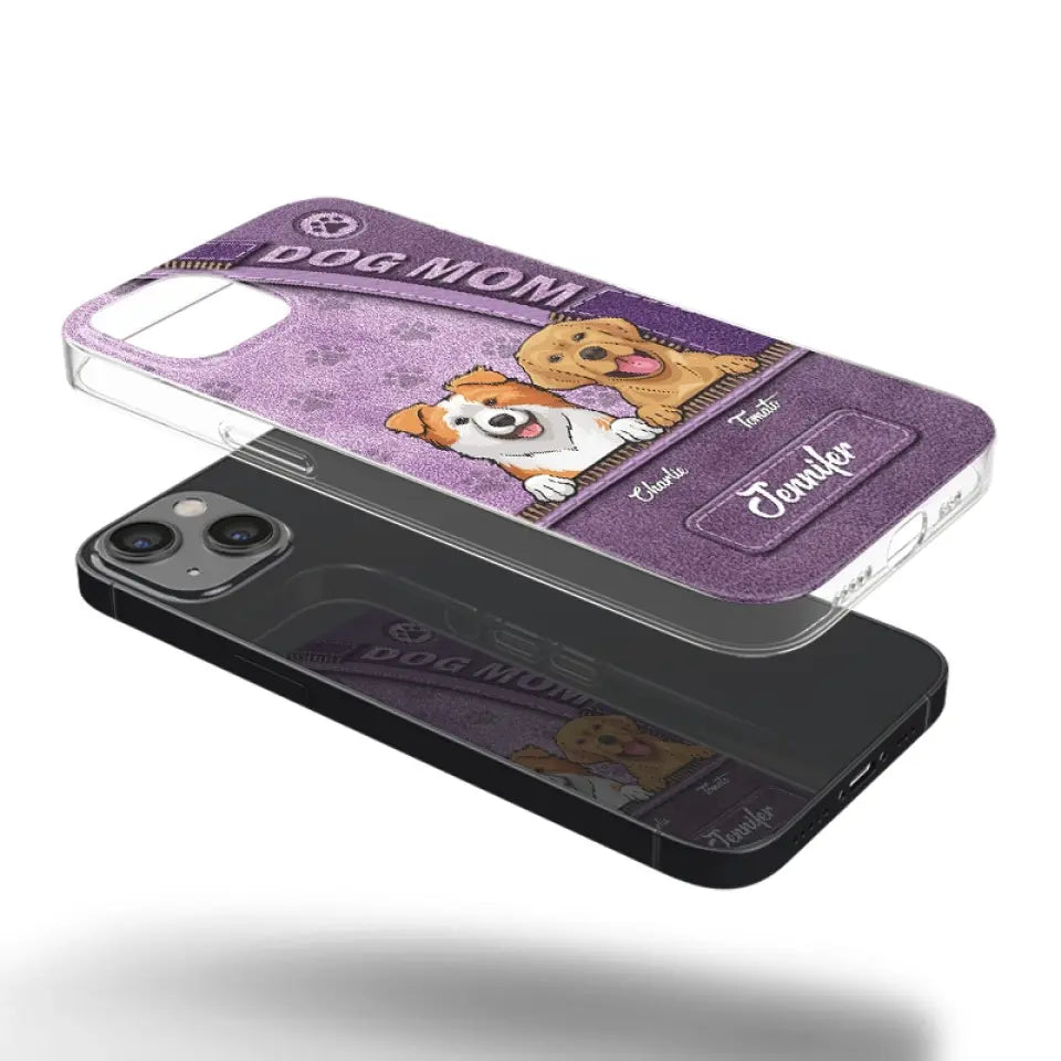 Tout ce dont vous avez besoin, c'est d'amour et d'un chien - Coque de téléphone transparente personnalisée pour chien - Cadeau pour les propriétaires d'animaux et les amoureux des animaux