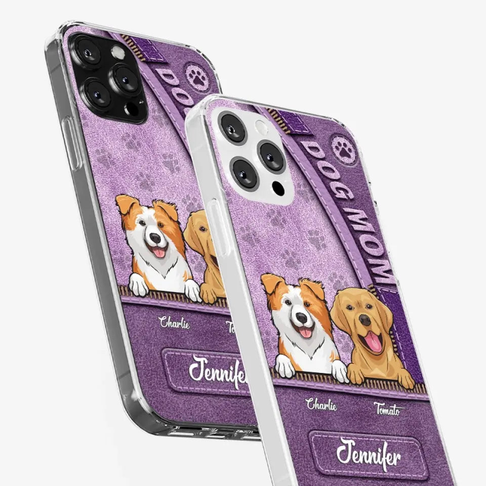 Tout ce dont vous avez besoin, c'est d'amour et d'un chien - Coque de téléphone transparente personnalisée pour chien - Cadeau pour les propriétaires d'animaux et les amoureux des animaux