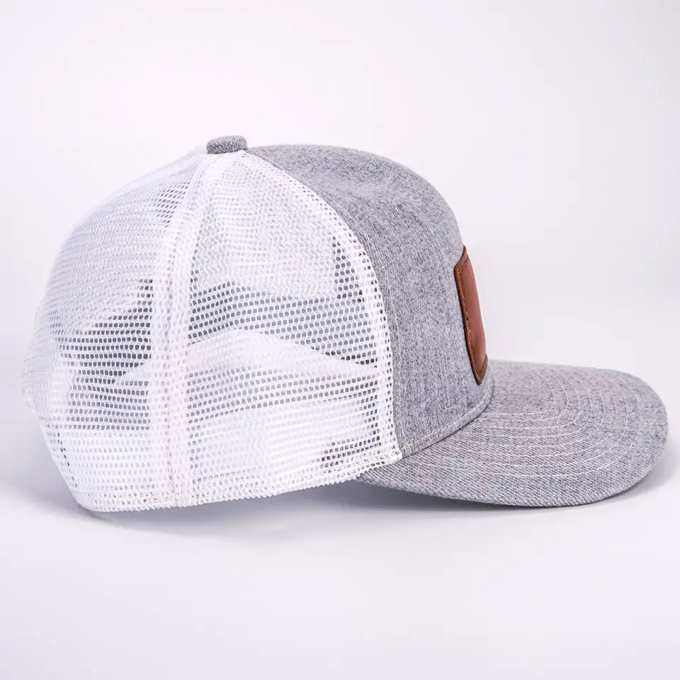 Génial comme ma fille - Chapeau familial en cuir avec patch - Cadeau pour papa