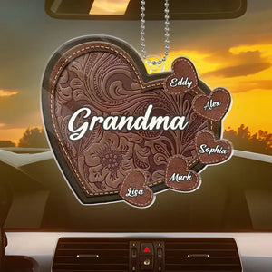 Le bonheur, c'est d'être grand-mère - Décoration de voiture personnalisée en acrylique - Cadeau pour maman et grand-mère