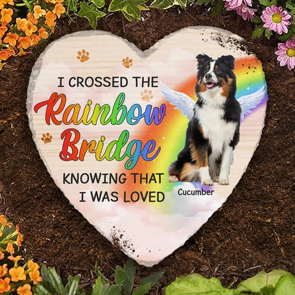 Photo personnalisée Tu étais mon préféré Bonjour et mon au revoir le plus dur - Pierre commémorative personnalisée en forme de cœur - Cadeau de sympathie pour les propriétaires d'animaux de compagnie, les amoureux des animaux