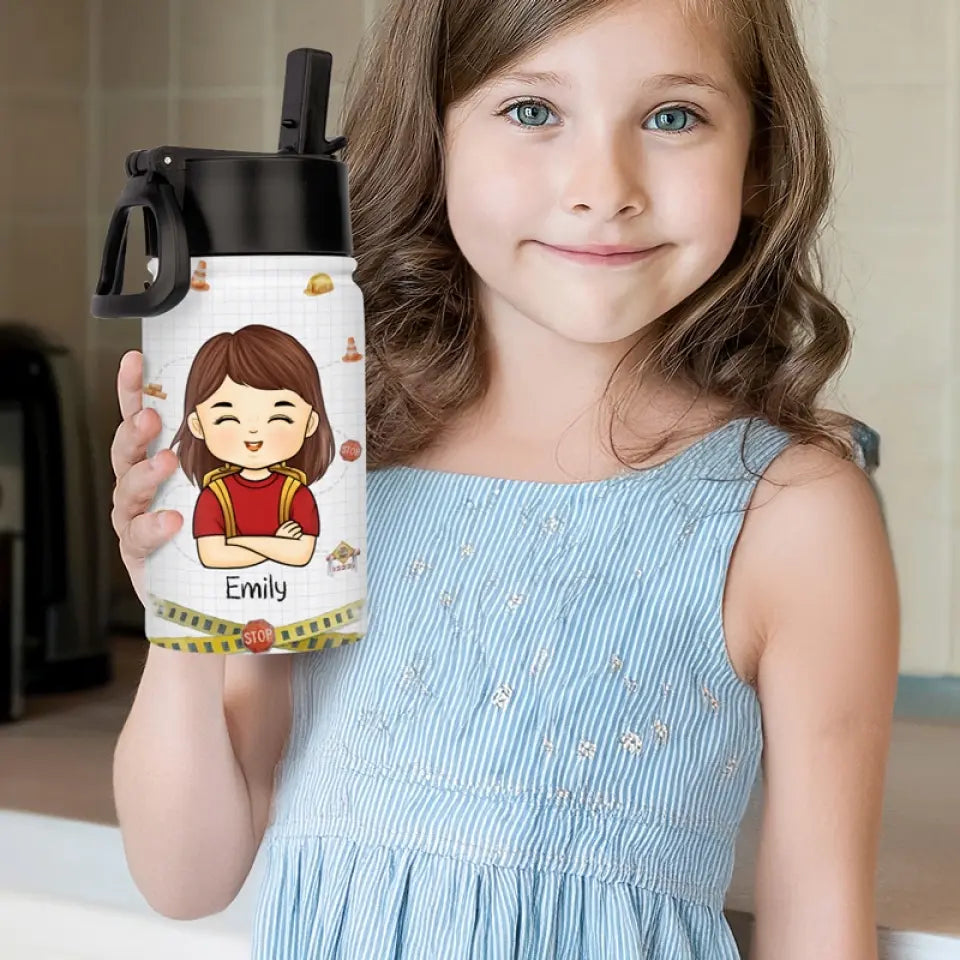 Dieu dit que je suis - Bouteille d'eau personnalisée pour enfant - Cadeau de rentrée scolaire pour enfant et petit-enfant